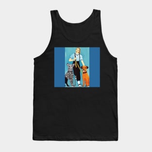 Girl walking her dogs Tank Top